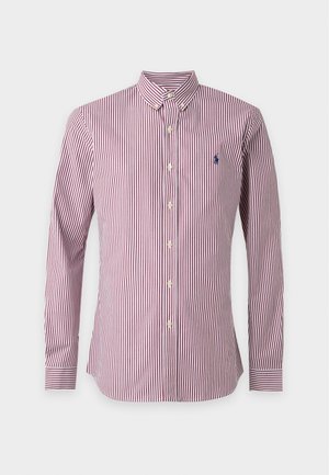 Polo Ralph Lauren, LONG SLEEVE SPORT SHIRT - Košeľa - wine/white