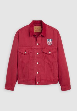 Levi's®, FOOTBALL TYPE III TRUCKER - Τζιν μπουφάν - red