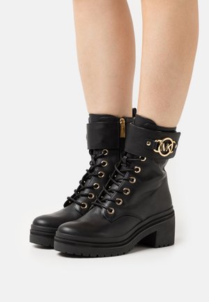 RORY LUG BOOTIE - Lace-up ankle boots - black