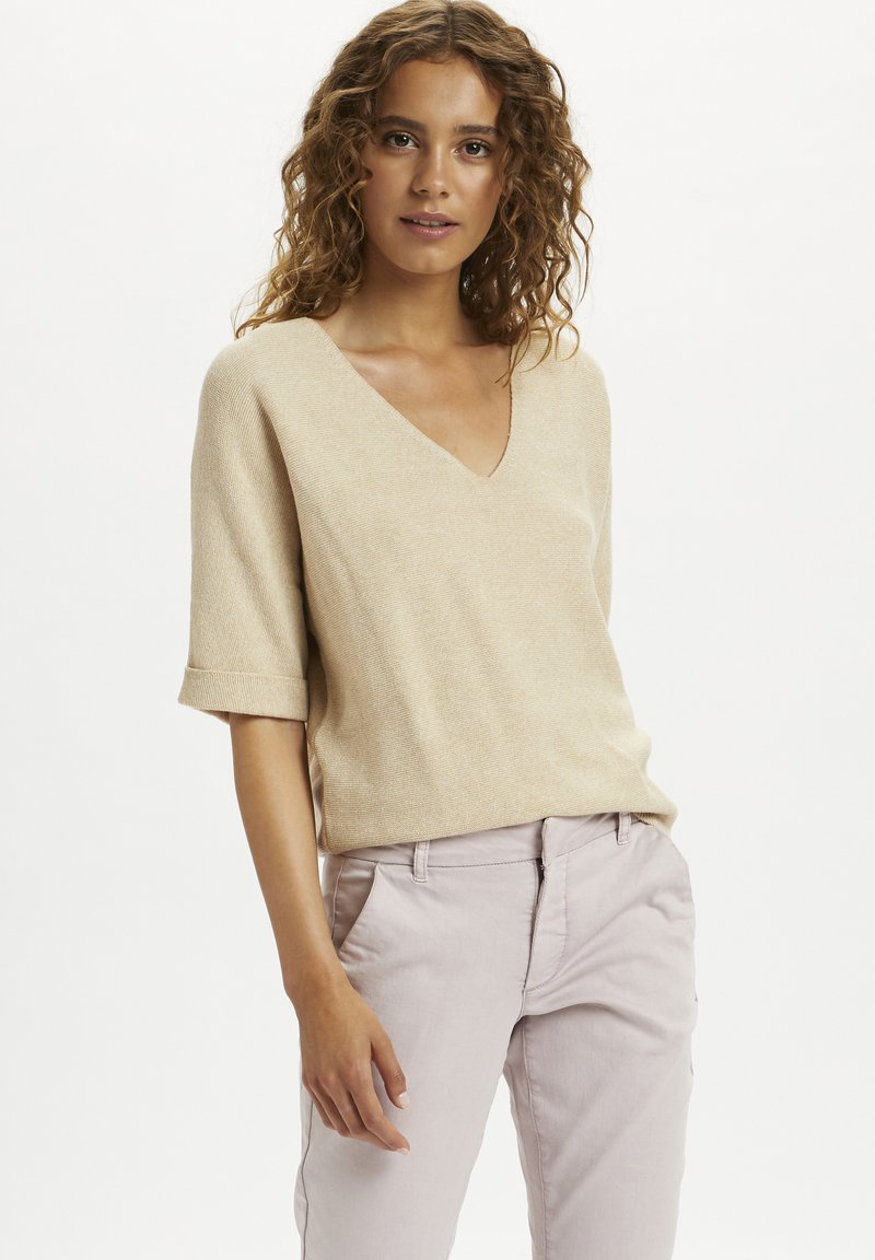 Damen T-Shirts | Cream SILLAR T-Shirt print sesame melange/beige - PS52234 Damen T-Shirts | Cream SILLAR T-Shirt print sesame melange/beige - PS52234