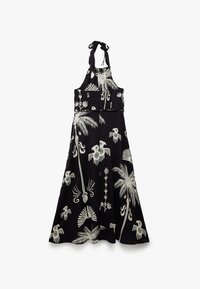 Koton PRINTED HALTER NECK  - Vestito casual - black