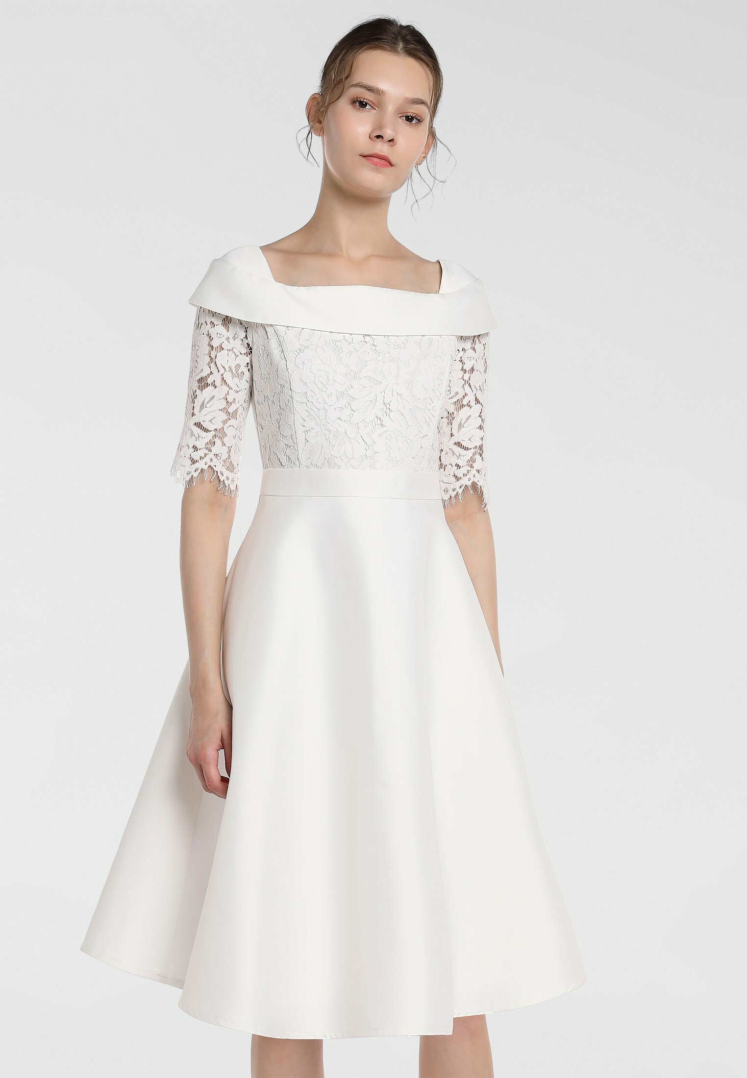Apart Robe De Soiree Creme Blanc Zalando Fr