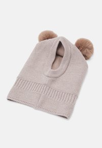 Huttelihut BALACLAVA WINDSTOP POMPOMS UNISEX - Huer - camel melange