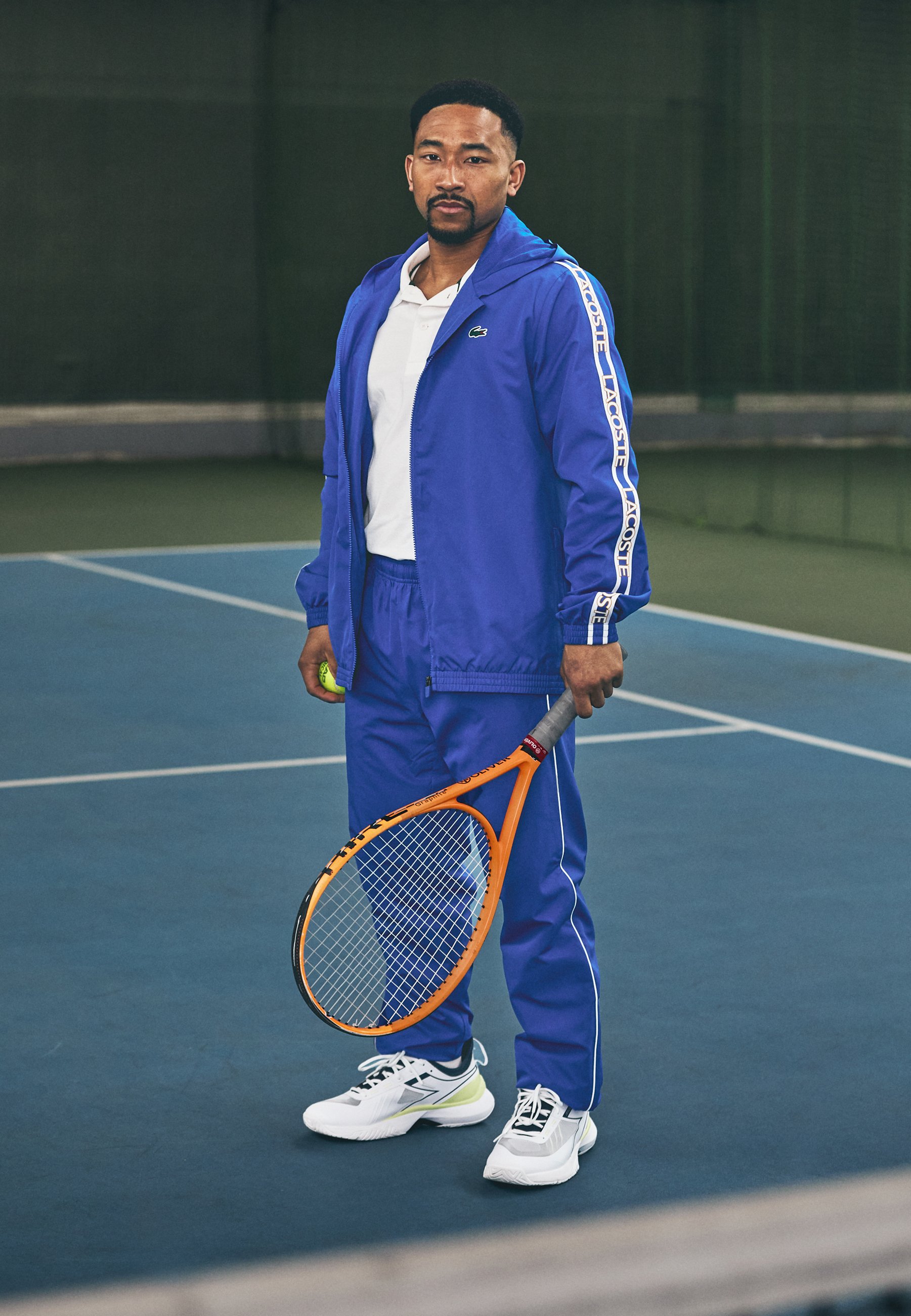 Lacoste Sport TENNIS TRACKSUIT HOODED - Trening - gipsy blue/white