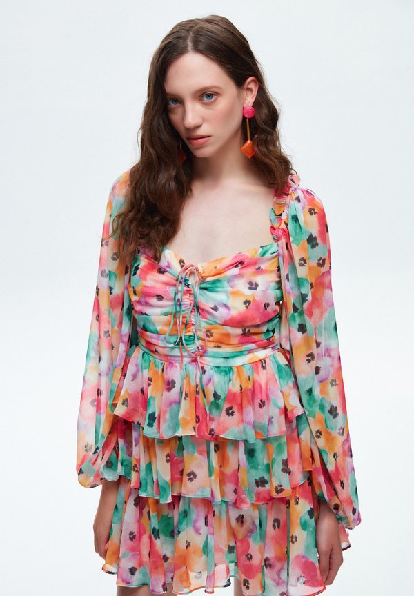 RUFFLED PATTERNED  - Cocktailkleid/festliches Kleid