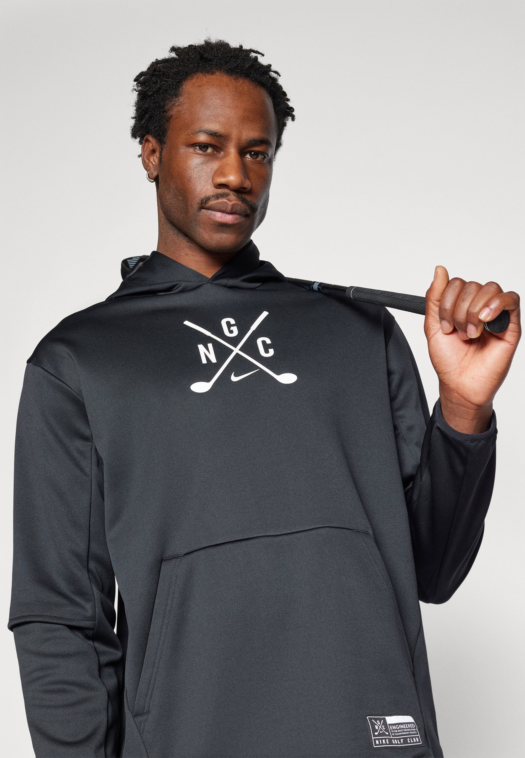 Nike Golf CLUB - Hoodie - black/white/black - Zalando.co.uk