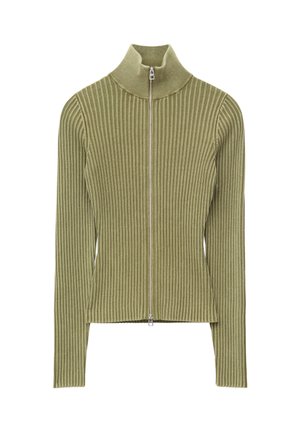 & OTHER STORIES, & OTHER STORIES ZIP-UP TURTLENECK CARDIGAN - Gilet - green