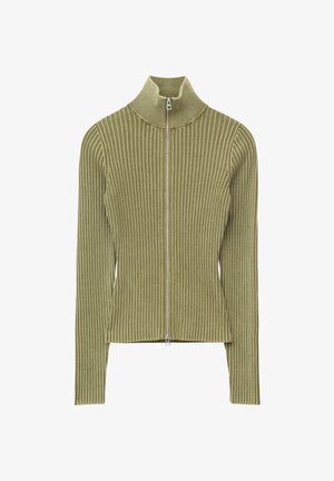 & OTHER STORIES, & OTHER STORIES ZIP-UP TURTLENECK CARDIGAN - Gilet - green