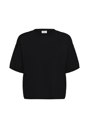 Saint Tropez, MILASZ BOXY SHORT SLEEVE - T-Shirt basic - black