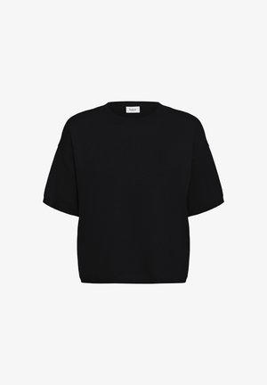 Saint Tropez, MILASZ BOXY SHORT SLEEVE - T-Shirt basic - black