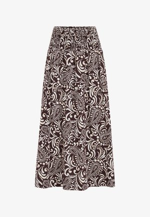 WE Fashion, Falda larga - dark brown
