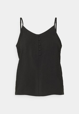 Vero Moda Petite, VMQUEENY SINGLET V NECK  - Μπλούζα - black