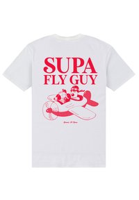 Henry Tiger WALLACE AND GROMIT SUPA-FLY-GUY-GROMIT - Triko s potiskem - white