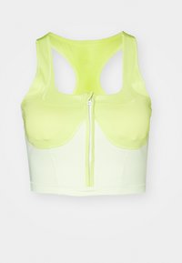 TWO-TONE ZIPPED CROP - Reggiseno sportivo con sostegno elevato - deep sea blue smc bahia blue