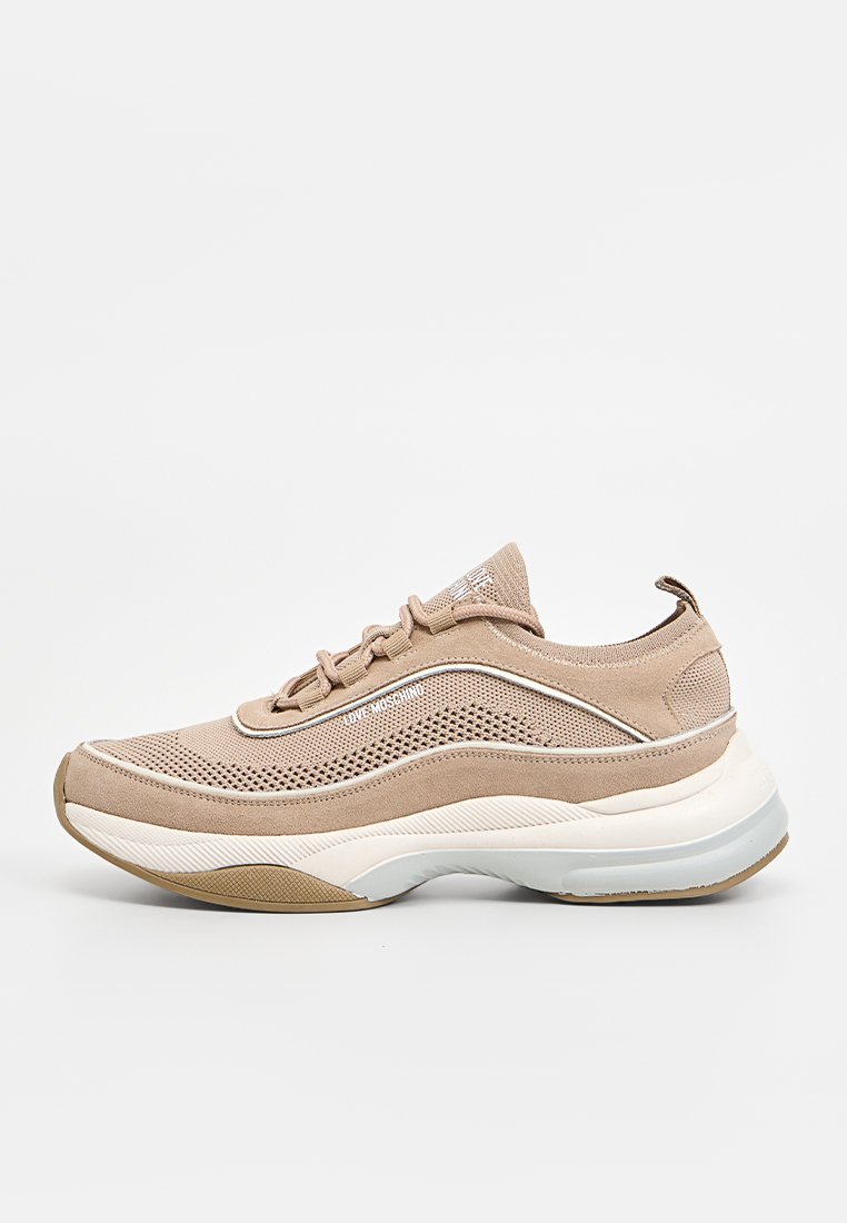 Love Moschino Sneakers laag beige Love Moschino Sneakers laag beige