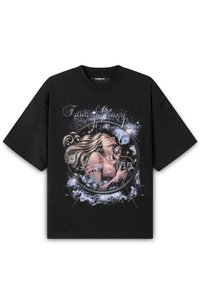 GALAXY WITH LOVE UNISEX - T-shirt med print - black