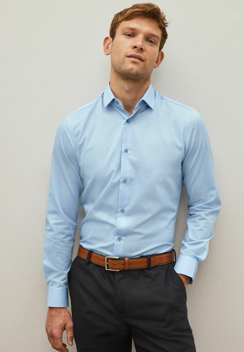 Next  SLIM FIT  niebieski
