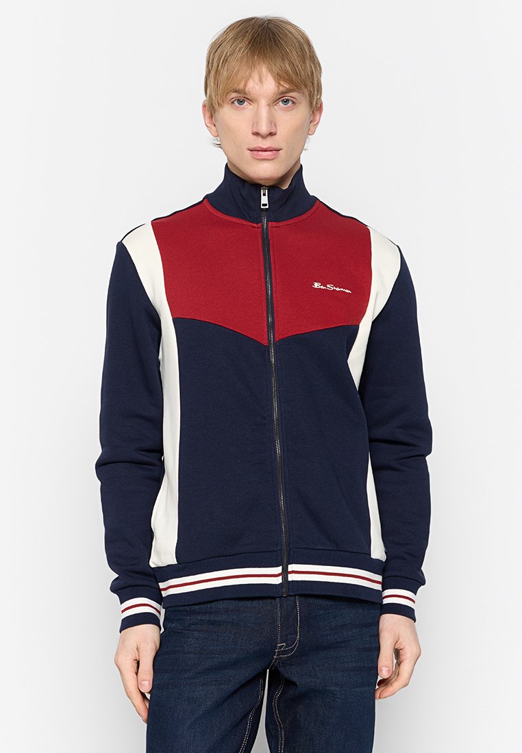 Ben Sherman Sweater met rits donkerblauw Ben Sherman Sweater met rits donkerblauw