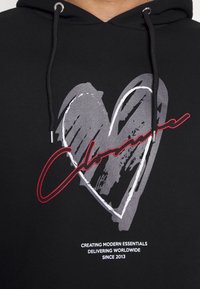 CLOSURE London HEART HOODY - Camisola - black