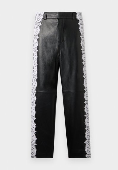 Les Benjamins Pantalon en cuir - black