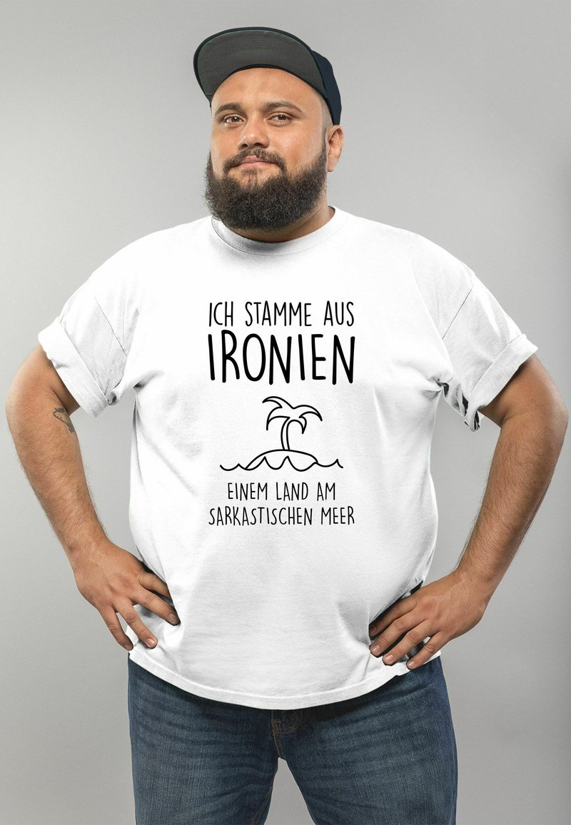 Ich stamme von Ironien Sarkastischen Meer · Herren Premium Bio T-Shirt