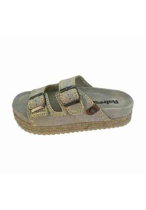 Sandalias planas - beige