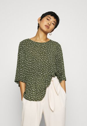 KABILLIE AMBER BLOUSE - Blouse - grape leaf/chalk