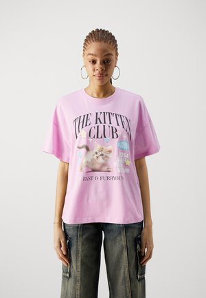 ONLLKELLY CATS BOX - Apdrukāts T-krekls - pastel lavender