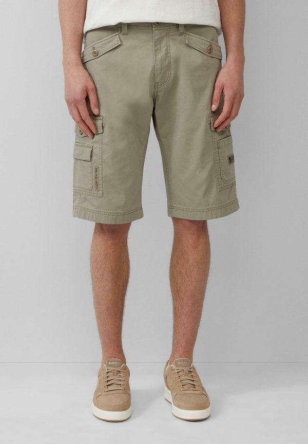 FILE STRUKTURIERTE RELAXED FIT - Shorts - olivgrün