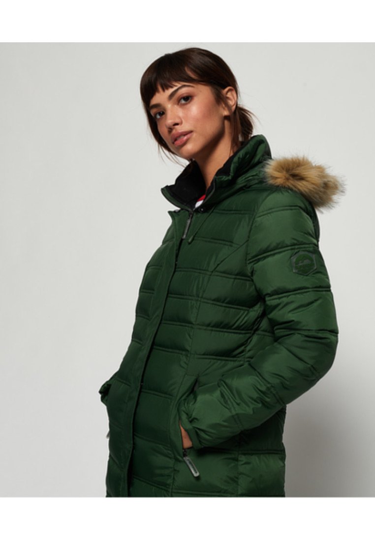 superdry green coat
