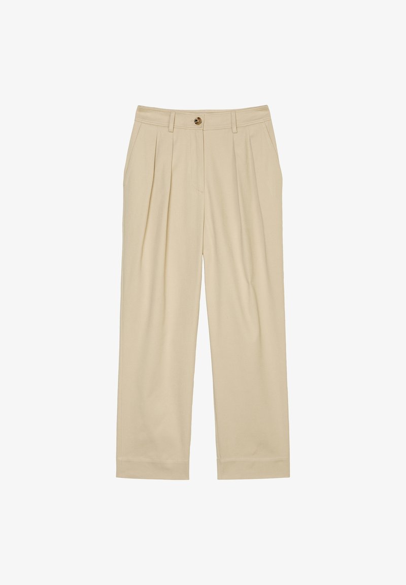 Marc O'Polo BALLOON LEG PLEATED INSPIRED DETAILS - Nohavice - jonesboro cream