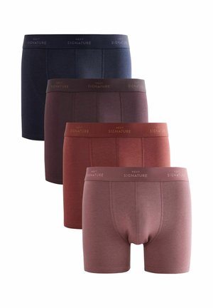 SIGNATURE PACK OF 4 - Alsónadrágok - navy/burgundy cotton modal