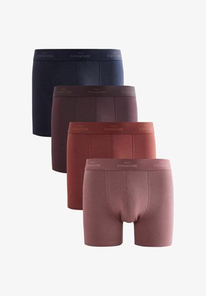 SIGNATURE PACK OF 4 - Boxeralsók - navy/burgundy cotton modal