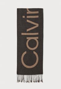 EMBLEM BOLD LOGO FRINGE WOVEN SCARF UNISEX - Sjaal - black