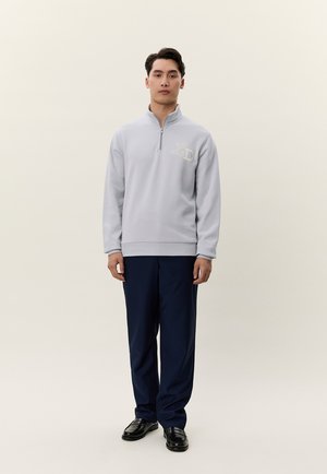 Les Deux HOOK HALF-ZIP - Sudadera - gray dawn blue