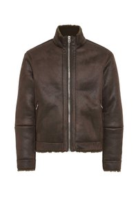 CFMACKSEN - Veste en similicuir - demitasse