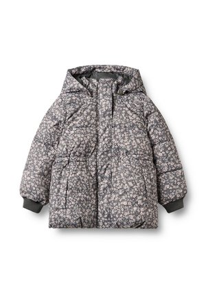Wheat, PUFFER JACKET ELI UNISEX - Veste d'hiver - dark charcoal flowers