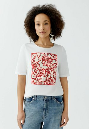 T-Shirt print - white