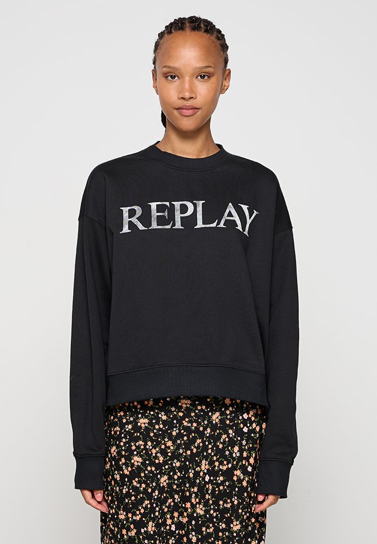 Replay Sweater zwart