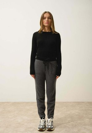 MARCELINE JOGGING - Träningsbyxor - anthracite heather black