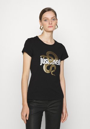 T-shirt con stampa - black