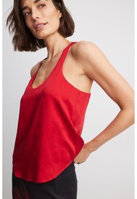 NA-KD SINGLET MIT BOX-RÜCKEN - Topp - red