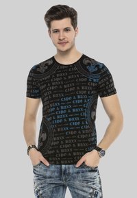 Cipo & Baxx MIT LOGO PRINT - T-shirt print - schwarz