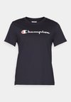 ICONS CREWNECK CONTRAST LOGO - T-shirt con stampa - black