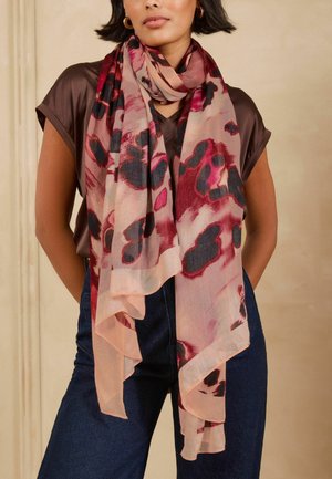 Love & Roses, SCARF . - Schal - pink leopard print