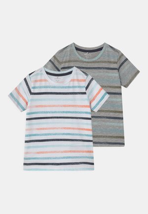 NMMFANTI 2 PACK - T-shirts print - grey melange