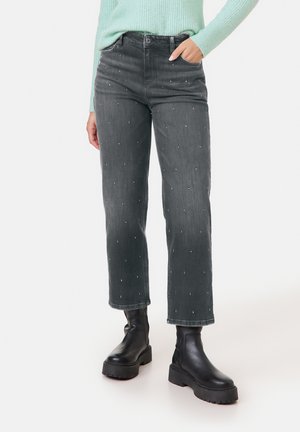 Gerry Weber 7/8 - Straight leg jeans - black denim lg use baffi des