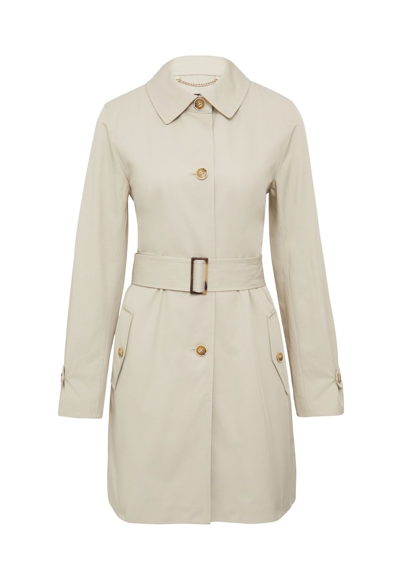 s.Oliver BLACK LABEL Halflange jas zandkleur