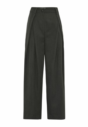 LAURO - Trousers - dark grey melange
