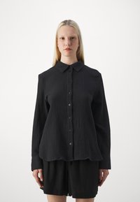 Gina Tricot Button-down blouse - black